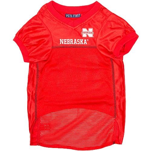 Image of Pets First Collegiate Nebraska Huskers Dog Mesh Jersey, Large