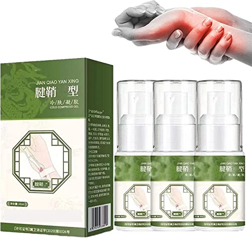 Spray para el dolor de la vaina del tendón y el dolor del talón, Gel de compresa fría para tenosinovitis, Gel para aliviar el dolor en las articulaciones para la espalda, el cuello, las manos y los pi