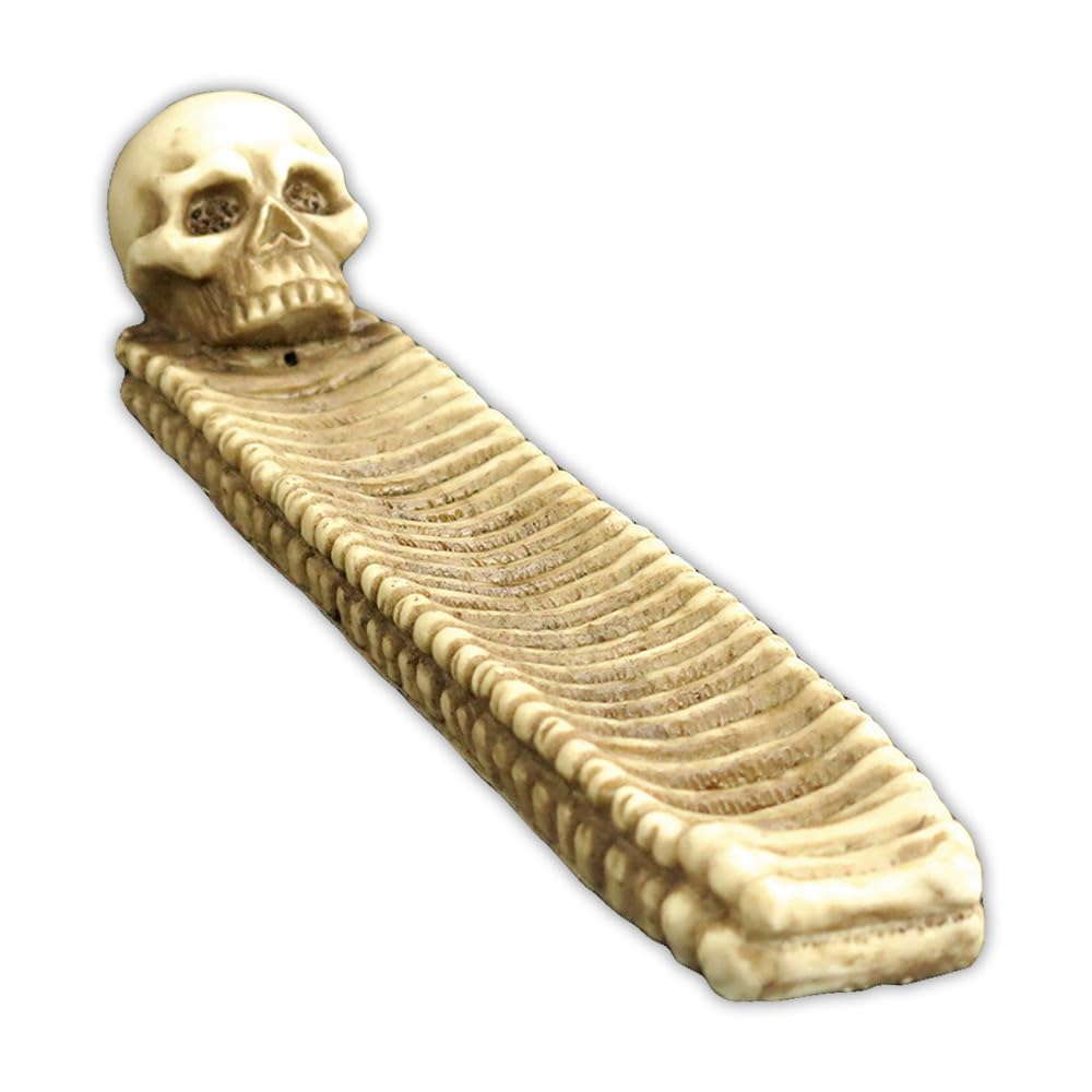 Amazon｜ドクロ お香立て おしゃれ スカル 骸骨 ガイコツ お香 線香