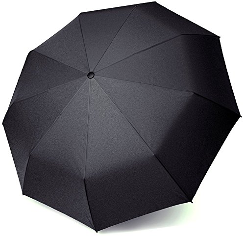 Swish Compact Travel Umbrella with Auto Open Close (Black)