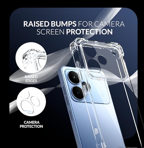 Image of Back Cover Case + Screen Protector for Realme P4 Pro 5G | Transparent Mobile Phone Back Case Cover for Realme P4Pro 5G | Realme P4 Pro 5G TPU Transparent Mobile Phone Back Cover Case