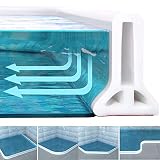 New Collapsible Threshold Water Dam -Bathroom Water Stopper Flood Shower Barrier Dry And Wet Separat