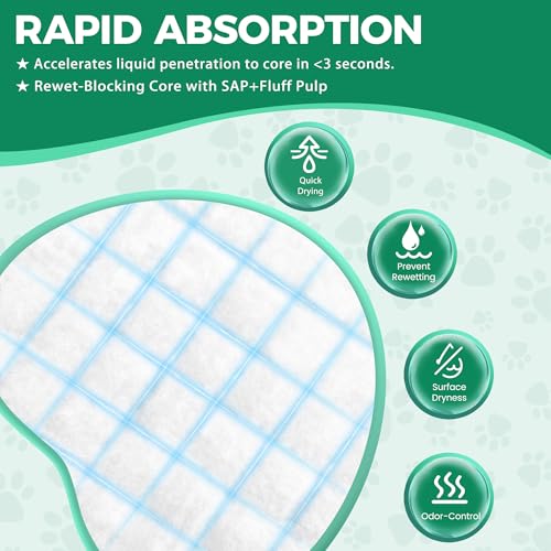 Image of Dog Pee Pads Extra Large 28 inchx 30 inch 100 Count, Puppy Pads XL 100 Pack Leak-Proof XLarge Pee Pads for Dogs, Super Absorbent & Quick-Dry Disposable Pet Potty Training Pads for Dogs, Puppies, Doggy