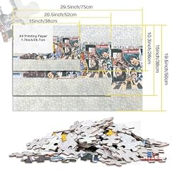 Puzzles pour Adultes et Enfants 1000 pièces Les Beatles Puzzles pour Adultes 1000 pièces Puzzles Cadeaux de Noël (75x50cm) - Les Beatles, Paul McCartney, John Lennon, RIngo Starr, George Harrison Puzzles pour Adultes et Enfants 1000 pièces Les Beatles Puzzles pour Adultes 1000 pièces Puzzles Cadeaux de Noël (75x50cm) – Image 5