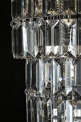 Modern Chandelier Faux Crystal Fixture Pendant Ceiling Lamp Shade,W10.25" X H11.5" (Without Light Cord Kit, Crystal) #TOP6