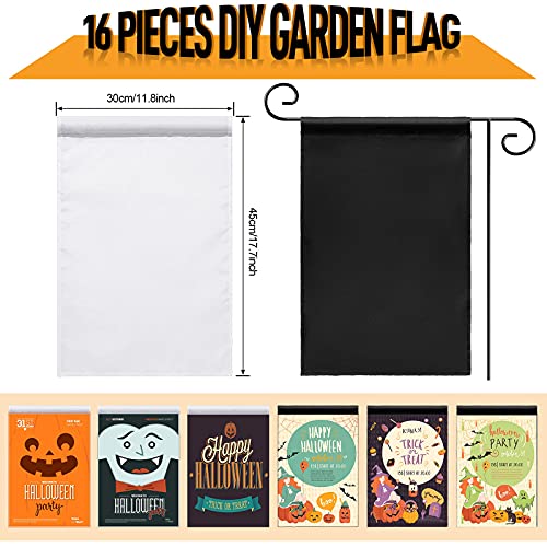 Drapeaux de jardin pour transfert de chaleur décoration extérieure vierge