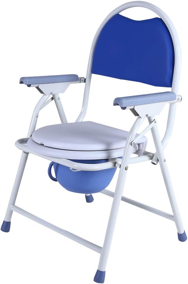 XWZJY Homecare Commode Chair Folding Bath Toilet Seat Pregnant Bath Stool with
