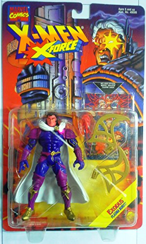 :EXODUS with Plasma Burst X-Force 1995 Marvel Comics X-Men Action Figure & Marvel Universe Trading Card