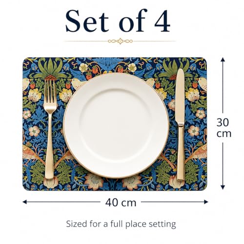 Sets de table en tissu anti-tache pour protéger la table des assiettes chaudes - 8
