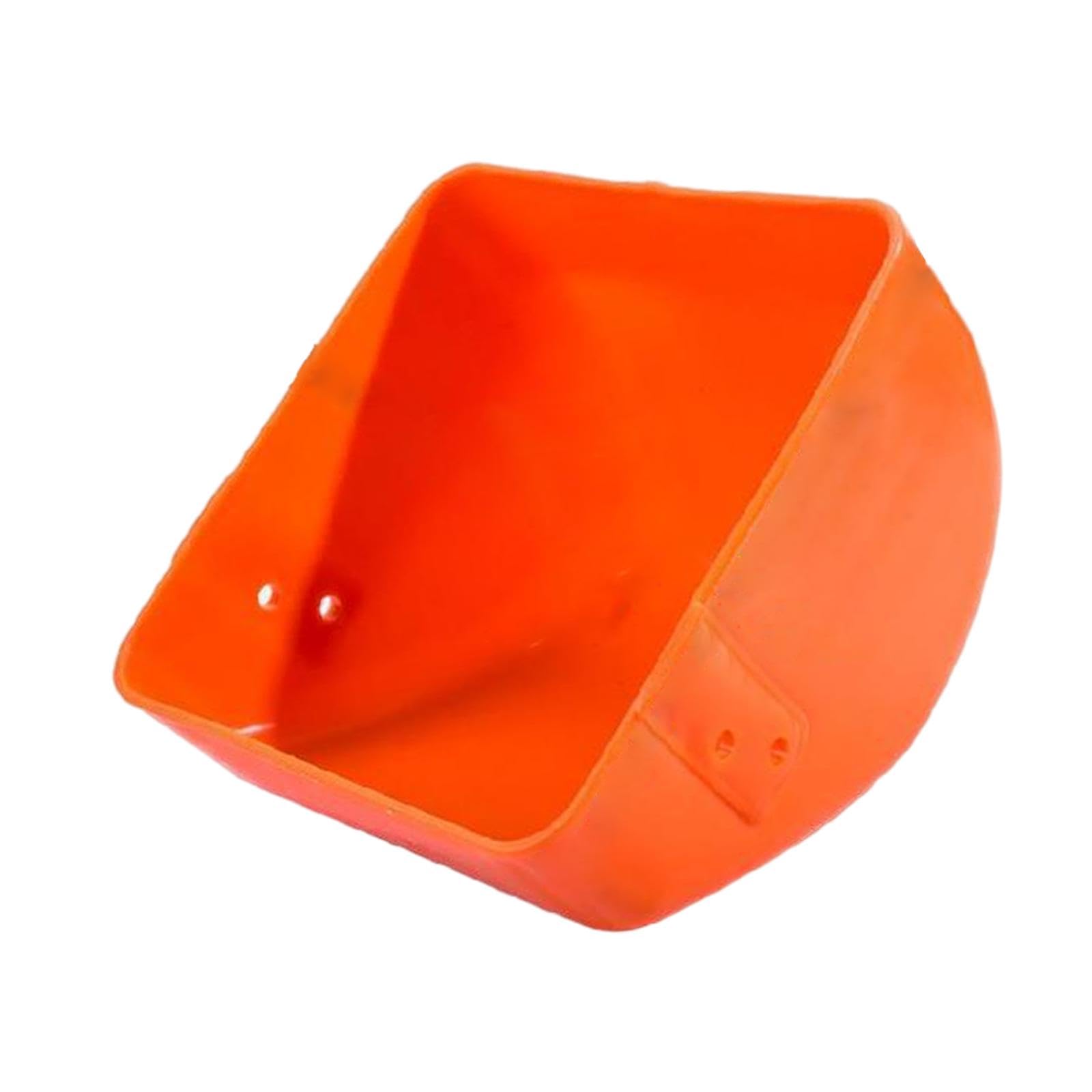 Generic Comedero para Cerdos, Bandeja de Comida, Cubo, de Gran Capacidad, para Aves de Corral, Ganado Vacuno, Perros Y Otros Animales, Naranja