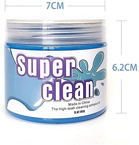 Image of Raxon Innovation Super Clean Magic Gel Cleaner for Keyboard Computer Laptop Remote Control Remove Dust (Blue /Green) ((Pack of 2), (160 gram, Blue))