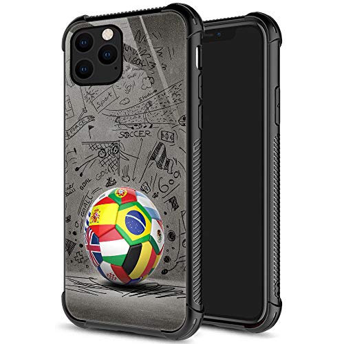 ZHEGAILIAN for iPhone 13 Case, Military-Grade Protection, All-Around Shockproof Corners, Anti-Scratch Phone Case for iPhone 13 - World of Soccer