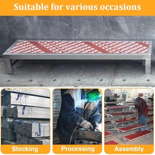 3-Tier School Choir Risers, Commercial Choral Steps, Multi-Layer Plywood Podium for Group Photos & Classroom/Church Events - Durable & Stable Stair Treads