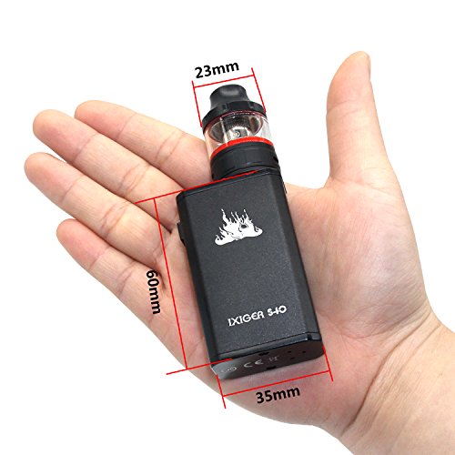 IXIGER S60 E Zigarette Starterset 40w Mod kit 1500mAh Akku,Top Refill 0.3ohm/2.0ml Verdampfer Tank,5*Ersatz Coil,6* E… – Bild 6