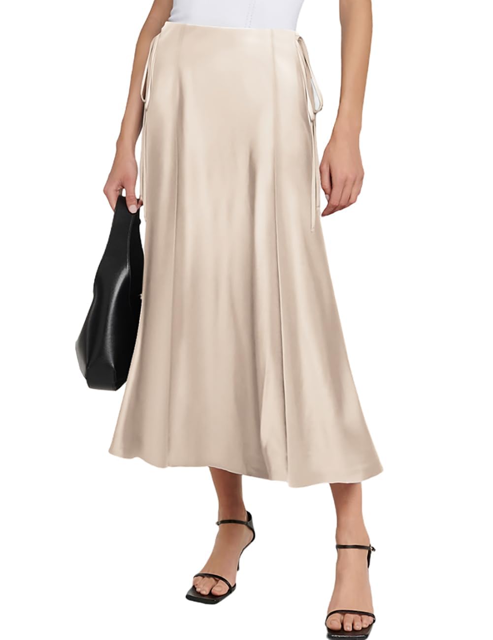 MAYFASEY Damen Gold Star Bedruckte Lange Ärmel Stretch Mesh
