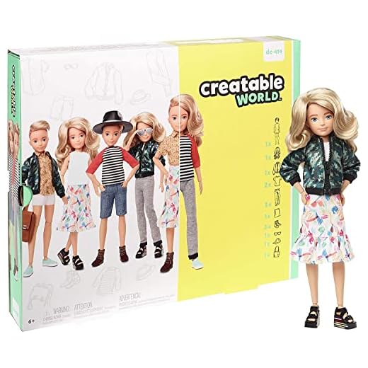 Mattel CREATABLE WORLD GGT67 Deluxe Character Kit Customisable Doll, Creative Play for All Kids 6 Years Old and Up, Blonde Wavy Hair