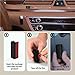 K TOMOTO [2 Pack Aesthetic Car Lip Balm Holders Compatible with Chapstick Holder, Portable Accessories for Women and Man Car Interior, Portable & Space Saving(Black)