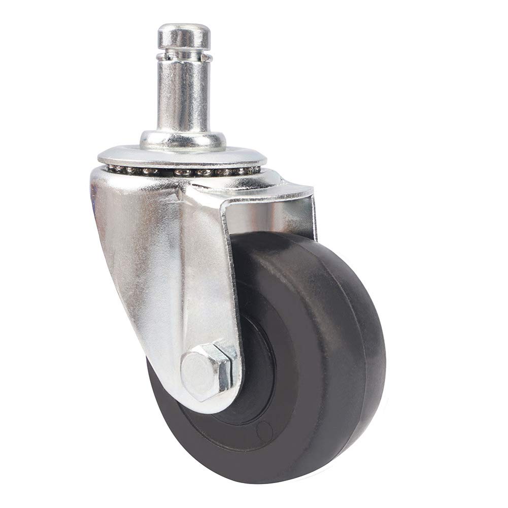 Kółka do krzesła biurowego/łóżeczka 50 mm 2-calowe wsporniki M11 Cicha guma Uniwersalne obrotowe 240 kg Wytrzymałe do wózków meblowych Łóżeczko dziecięce 5 szt.