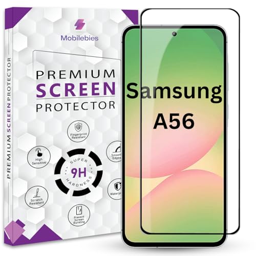 Image of Premium HD+ Tempered Glass Screen Protector Guard For Samsung A56 (6.7 Inch, Pack of 1) | Edge to Edge Coverage With Easy to installation kit