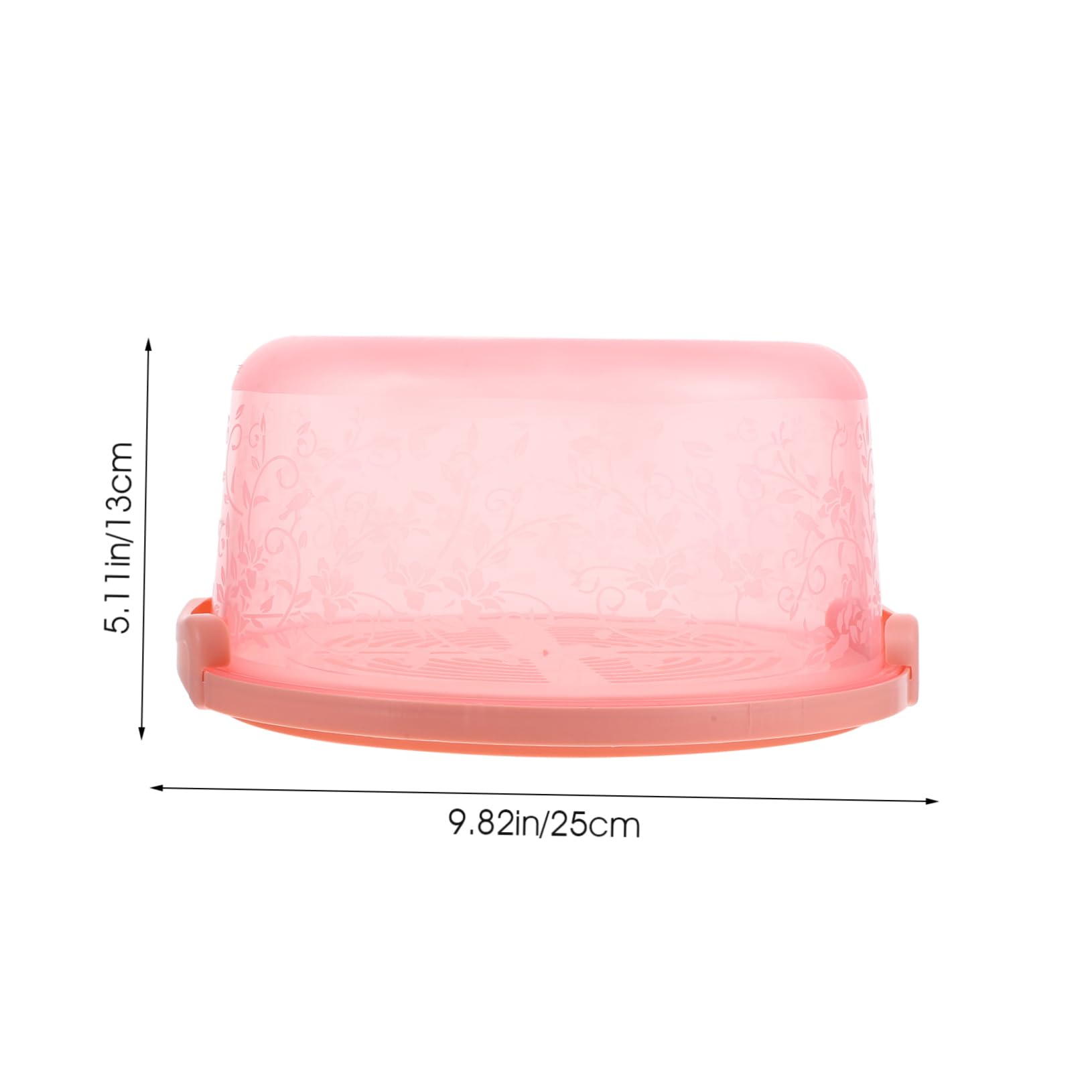 COLLBATH 1Pc Transparent Plastic Cake Box Portable Locking Carrier for Homemade Cakes for Display and Transport for Parties and Events