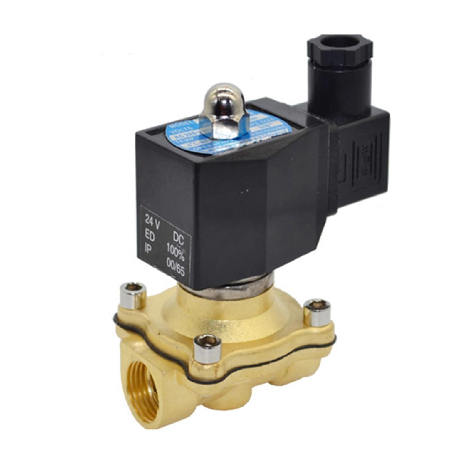 Ieumjnat Npt-240Vac-Viton-Seal 3/4" Ip65 Waterproof Normally Closed Solenoid Valve 220V 110V 24V 12V Brass Electric For Outdoor(Npt-240Vac-Viton-Seal)
