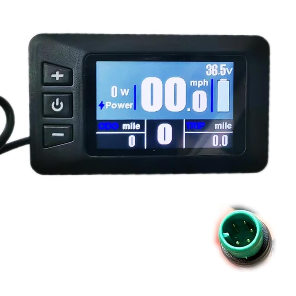 Compteur de Vitesse pour Vélo Électrique Key-Disp KD286 Écran LCD pour Vélo Électrique 36V/48V Affichage LCD Panneau de Contrôle avec Prise Étanche