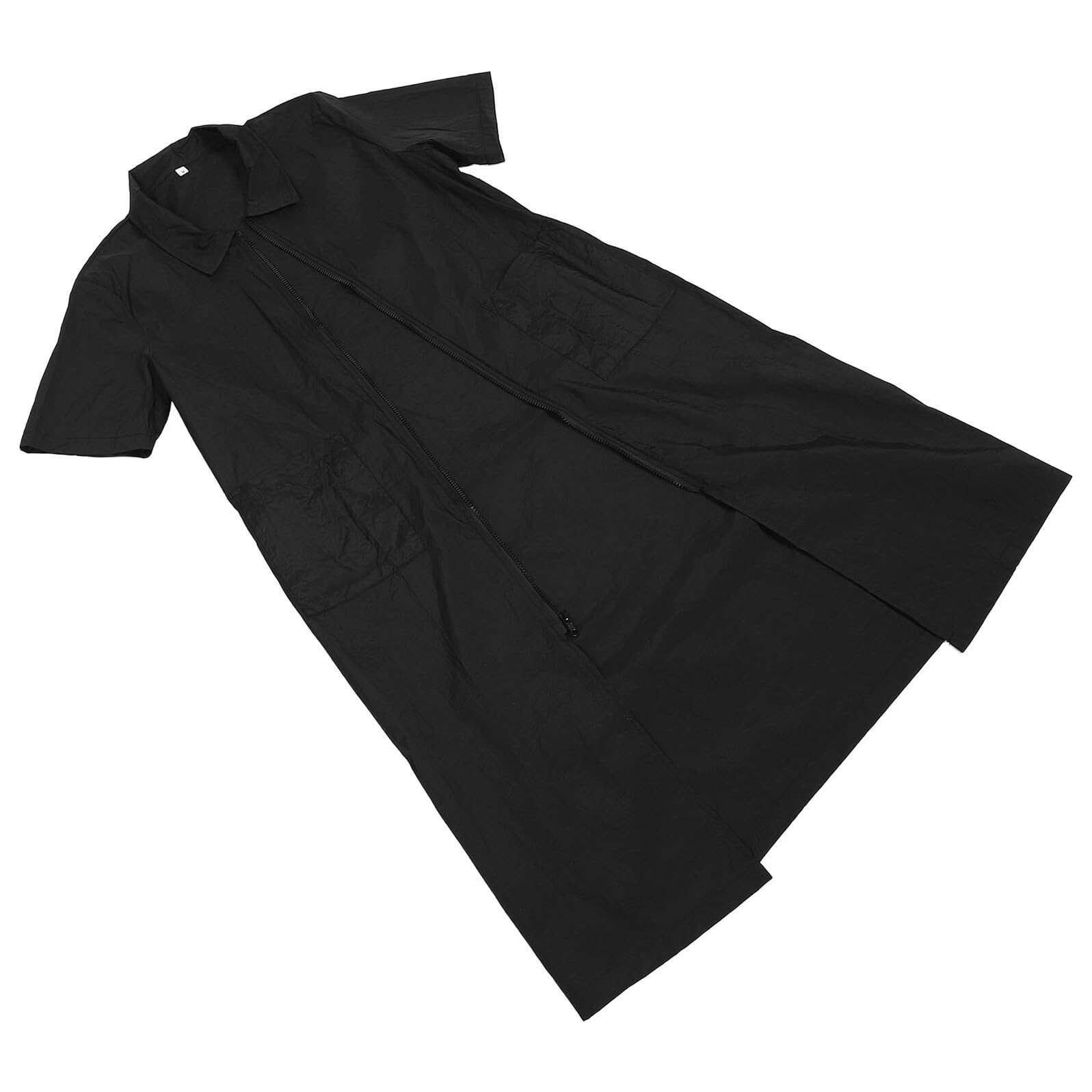Delantal para peluquería de mascotas uniforme con cremallera y mangas 8