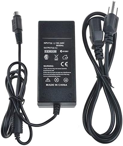 SLLEA Mini 4-Pin DIN N 48V AC/DC Adapter for NETGEAR NU60-F480125-I1NN NU60-F480125-I1 332-10290-01 NU60-F480125-IINN NU60-F480125-11NN LEI Leader 48VDC Power Supply Cord Cable PS Charger Mains PSU