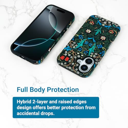 Coque de protection iPhone 16 fine contre les chocs motif fleurs - 4