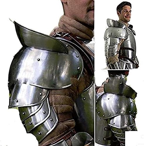 NauticalMart LARP Giant Warrior Pauldrons Silver