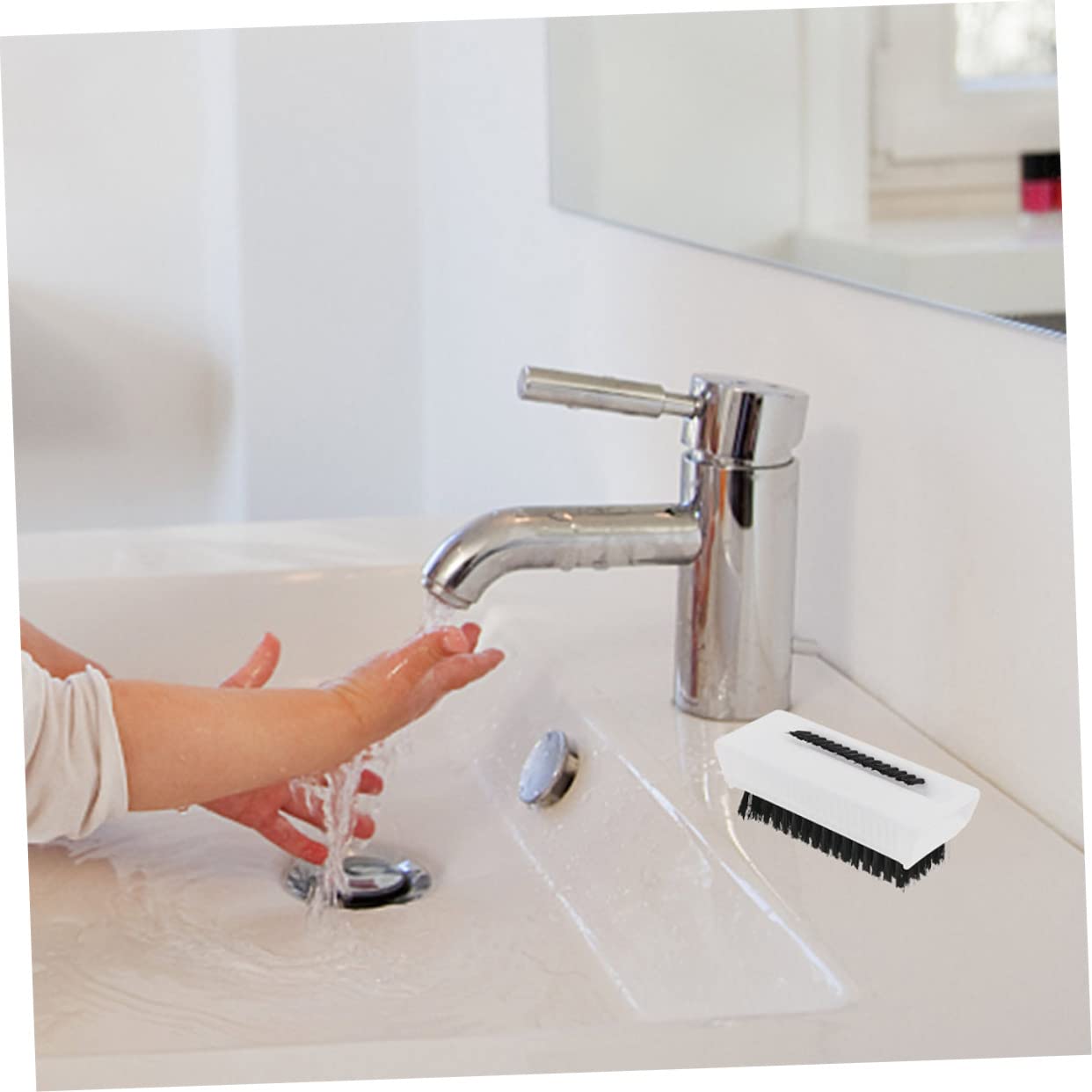 MAGICLULU 8 Pz lavare la spazzola detergente per unghie resistente all'usura spazzola per unghie decorazioni unghie arredamento scrubber per unghie per uso quotidiano pennello per unghie AbS