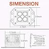 Flush Mount LED Pods, Lumimotor 2Pcs 5 Inch CREE LED Bumper Lights Flush Mount Off Road Fog Lights for Truck SUV ATV UTV Boat 4x4
