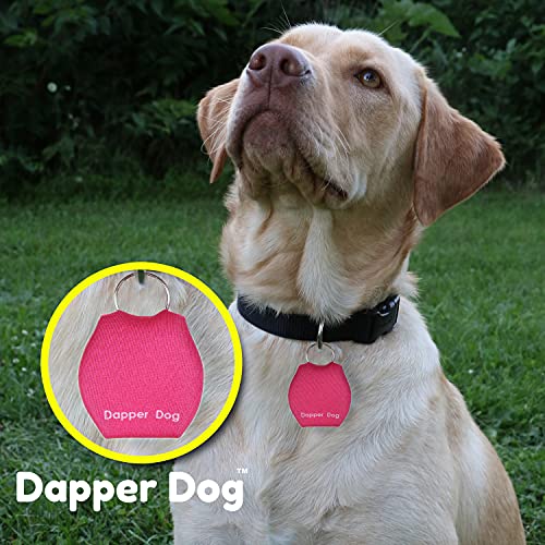 Image of Dapper Dog - Dog Tag Silencer with Tag Ring (Pink)