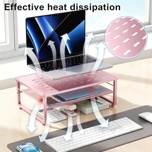 Image of gianotter 2-Tier Metal Monitor Stand Riser