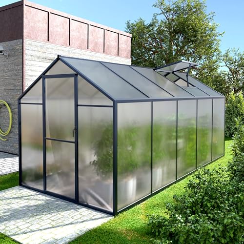 VEIKOU 6x10' Greenhouse with Vent and Aluminum Frame