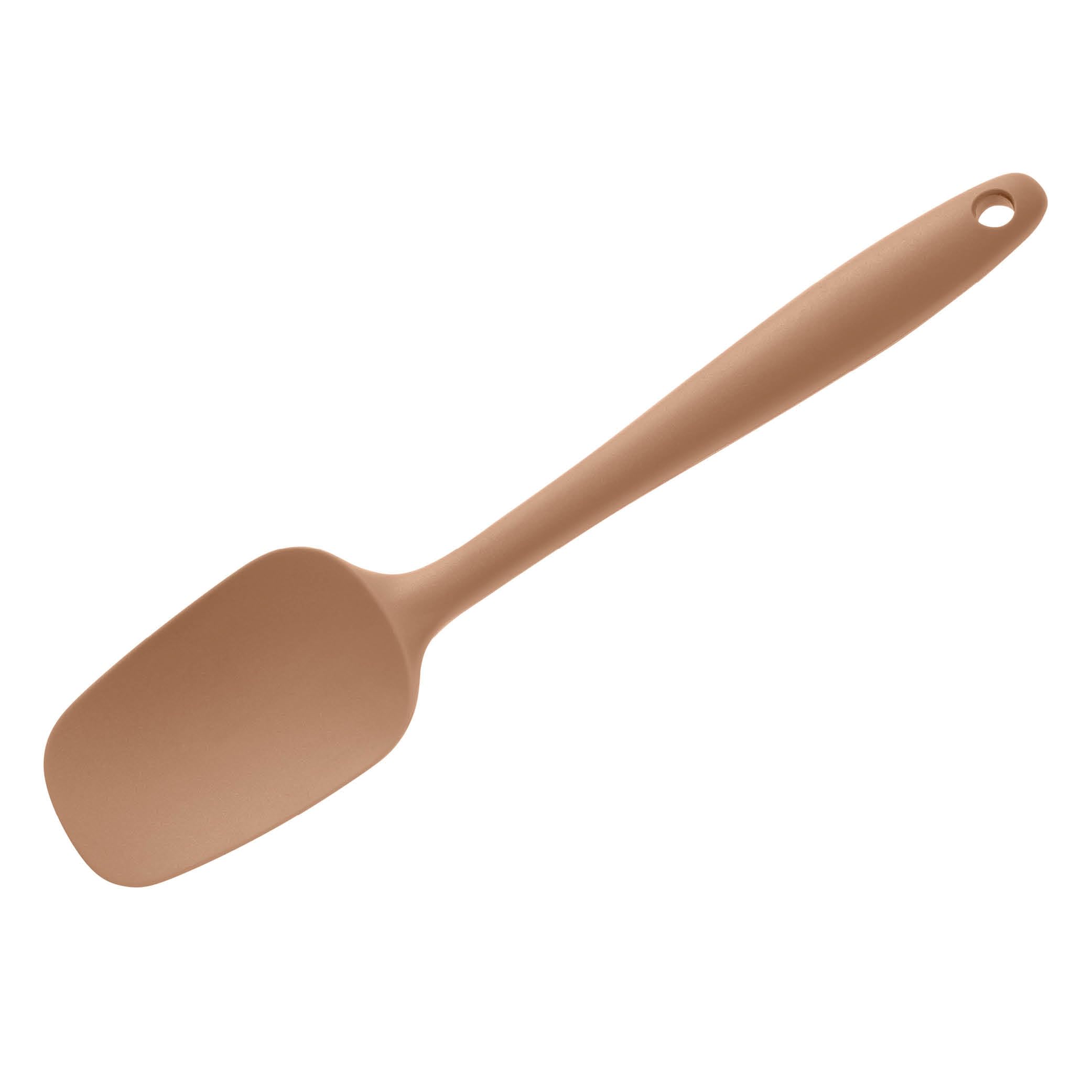 Wiltshire Silicone Spatula, Spoonula, Dough Scraper, Heat-Resistant Utensil, Non-Stick, Non-Scratch, Mocha, 27.2x6x1.5cm