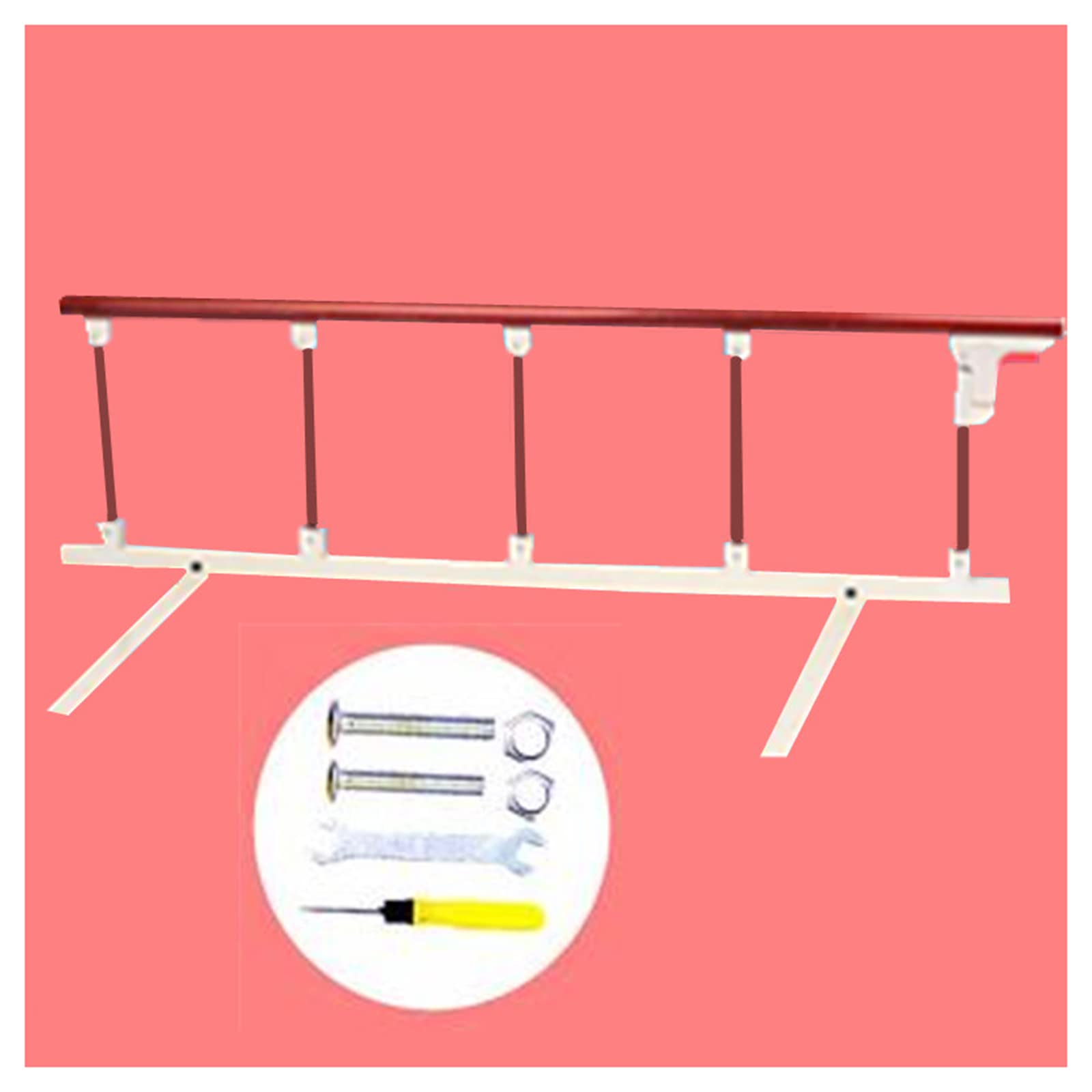 Barandillas de cama plegables para personas mayores y asistencia en el hogar