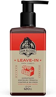 Leave-in para cabelo masculino barba negra 120ml don alcides