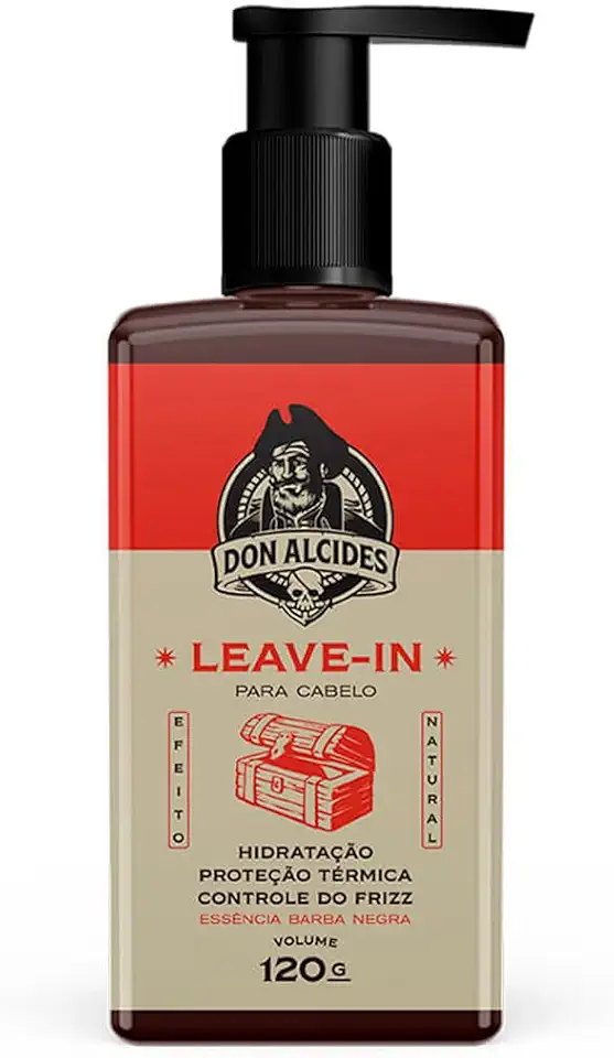 Leave-in Para Cabelo Masculino Barba Negra 120ml Don Alcides