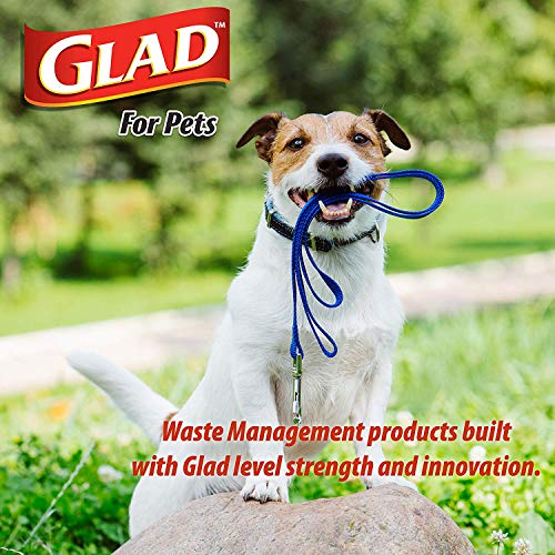 Glad For Pets Large Dog Waste Bags Value Pack | Scented, Tear|Resistant Heavy Duty Dog Poop Bags For Fast And Easy Dog Waste Cleanup | 24 Rolls Waste Bags, 360 Count #TOP6