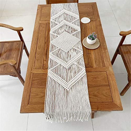 Hysunland macrame table runner 12.5 x 78.7 inches, hand…