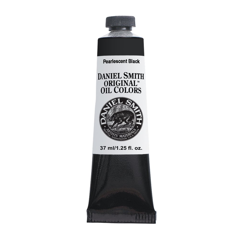 Tube peinture à l'huile Daniel Smith 37ml noir nacré pour artistes