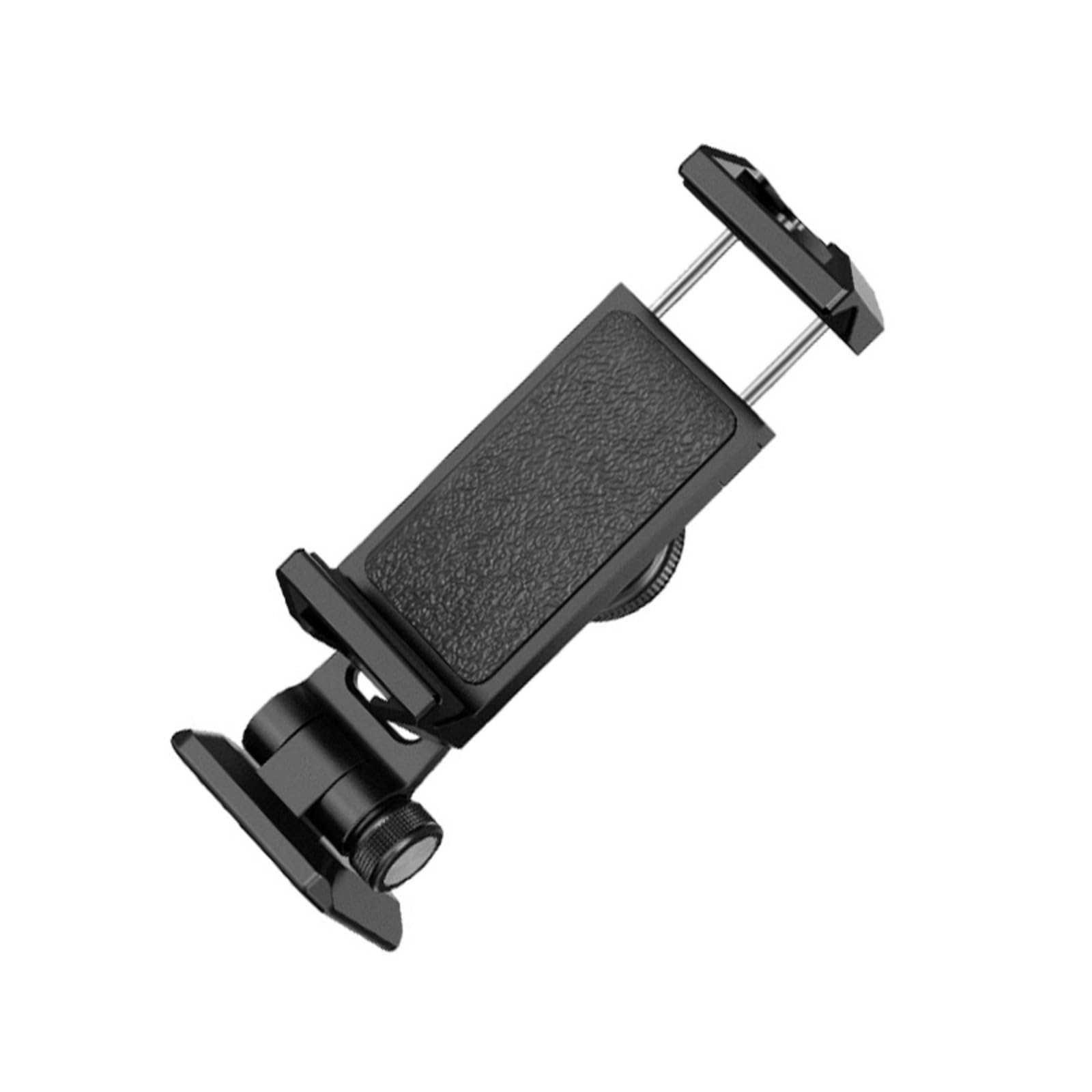 Soporte de trípode para teléfonos inteligentes, clip adaptador ajustable con soportes de zapata fría para mejorar la fotografía de video