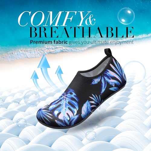 Image of Homitem Water Shoes for Women Men Aqua Socks Swim Beach Pool River Slip-On Barefoot Quick-Dry Vacation Cruise Essentials Accessories for Yoga Kayak Sports