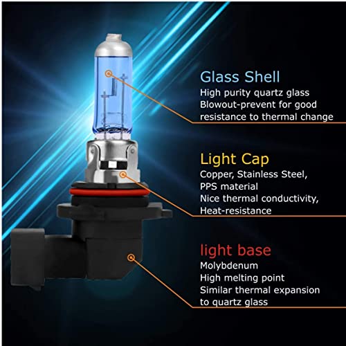 Sinoparcel 9006/Hb4 Halogen Low Beam Headlight Or Fog Light Bulb,150% More Brightness Replacement For Standard 55W Bulb,Pack Of 2 #TOP4