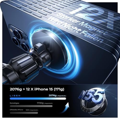 MagSafe Autohalterung Lisen 15W für iPhone mit Ladefunktion