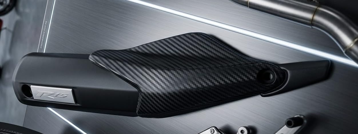 G.O.T Silencer Plate, Black, Carbon Fibre Finish, for R15 V2-image-10