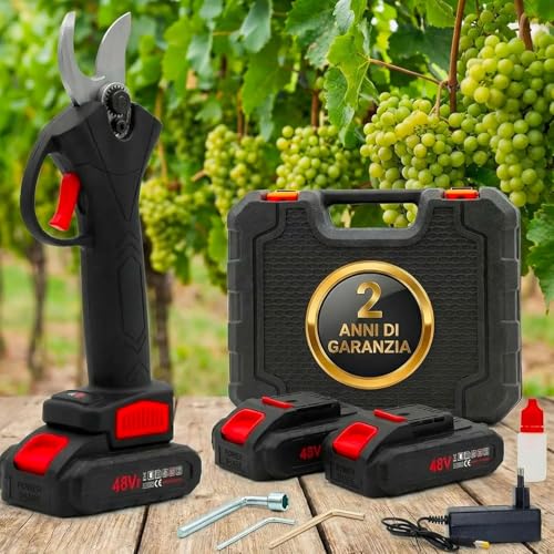 081 Store - Forbice Potatura con 2 Batterie da 48V
