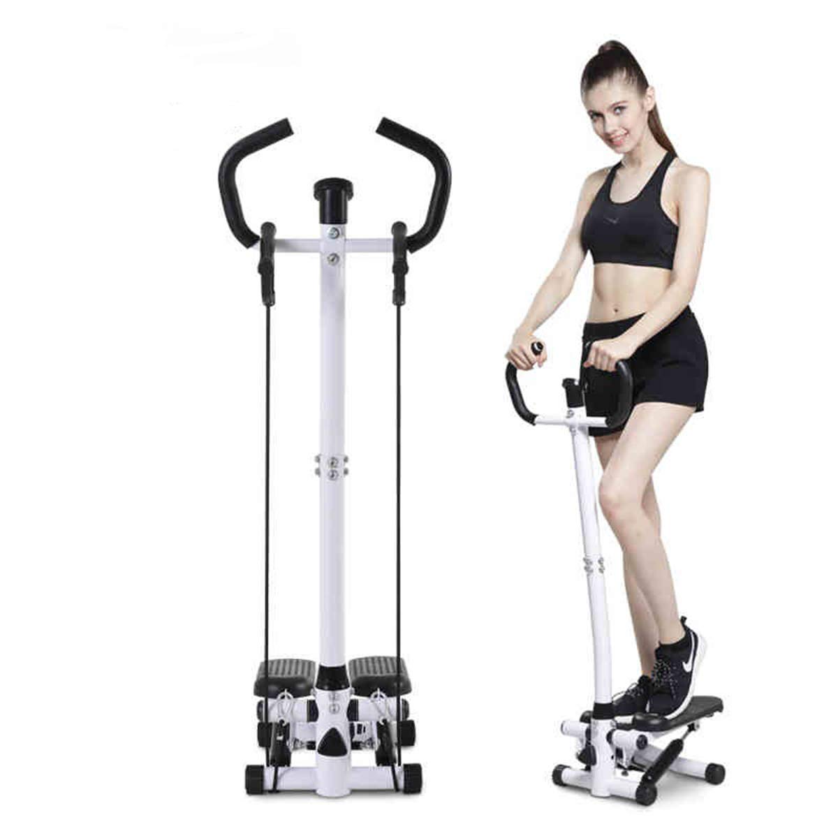 Stepper per Scale di Fitness, Stepper Multifunzione per Uso Domestico Mute Fitness Esercizio Sportivo Corpo con Monitor LCD e bracciolo,Package b