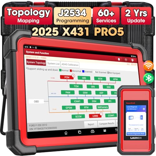 23E092 - B3A - Turn Signal and High Beam Malfunction - Mopar Steering Column Control Module 48 LAUNCH X431 PRO5 Diagnostic Scanner with SmartLink C V2.0, J2534 Reprogramming Tool with ECU Coding, Topology Mapping, 60+ Reset Services, Intelligent Diagnostics, Guided Functions, 2-Year Free Update
